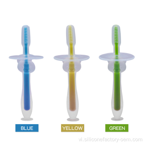 Bàn chải đánh răng Silicone Silicone Silicone cấp độ thực phẩm